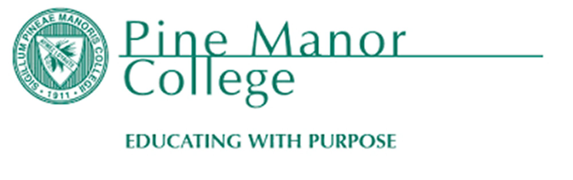 image of pine manor college logo